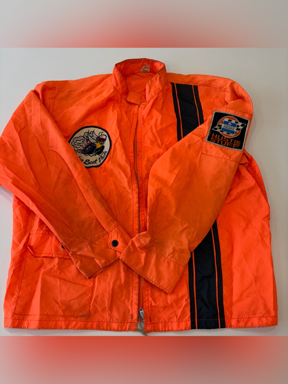 1970s Vintage Dodge Scat Pack Racing Patchwork Jacket